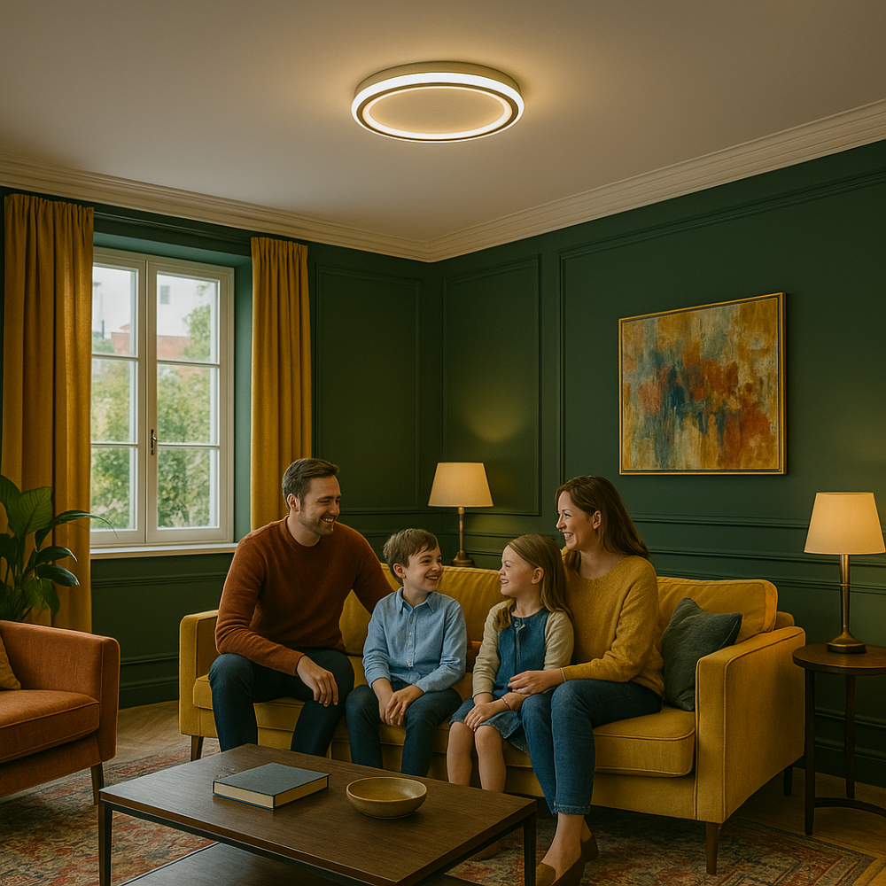 Lampu Siling LED Boleh Laras SkagaNova Nordic Dalam Putih Hangat