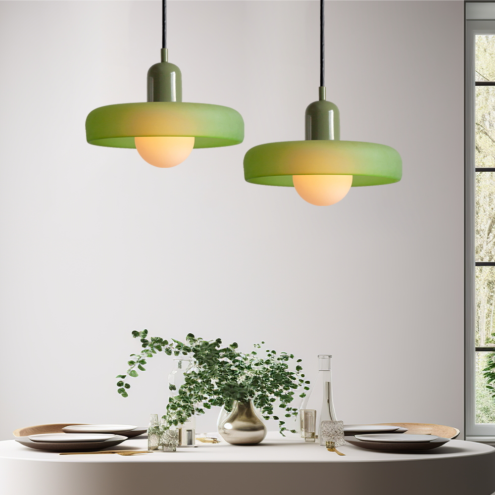 Bauhaus Aurelo Colored Glass Pendant Light For Dining Rooms