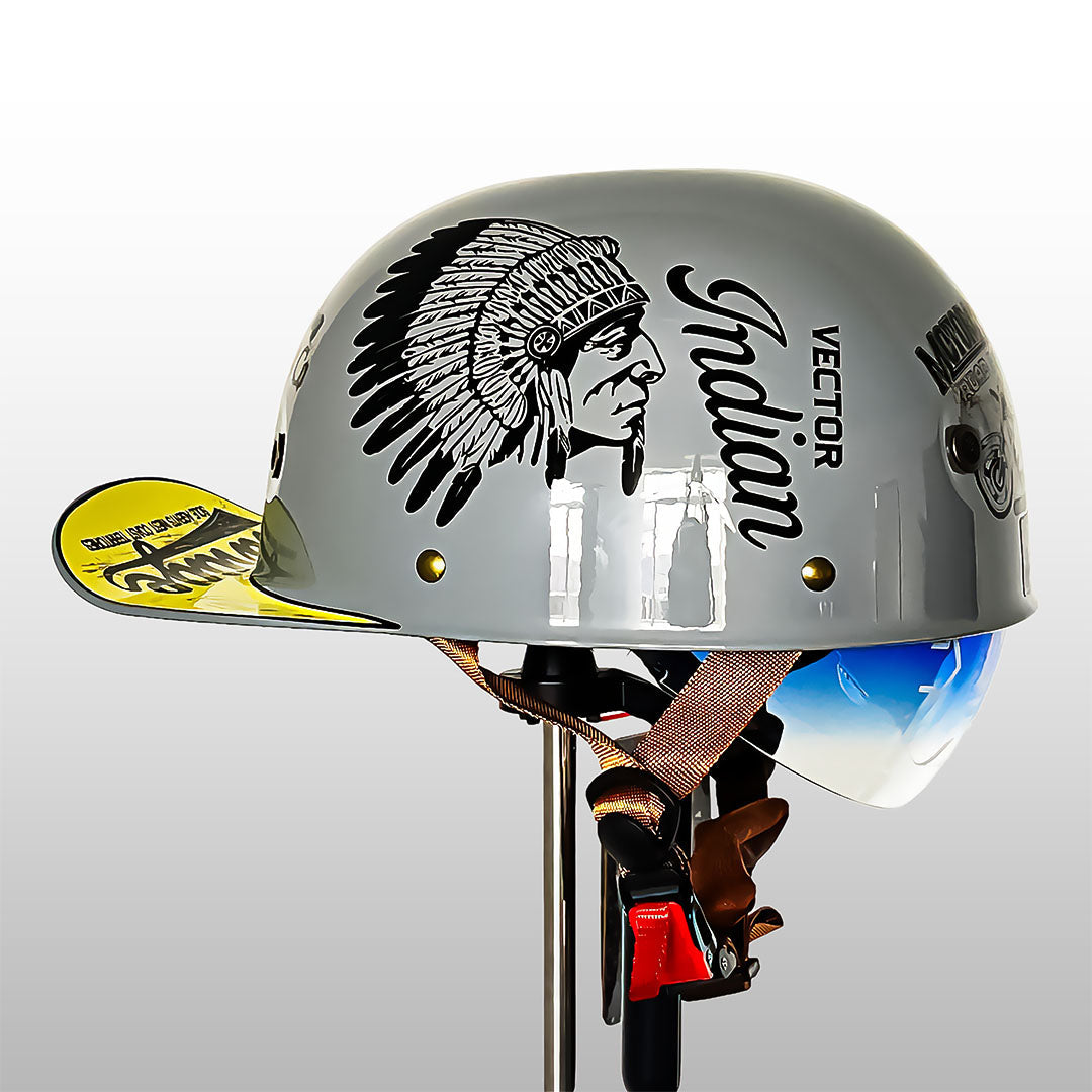 Moto Baseball Cap Style Helmet DOT And ECE Certification