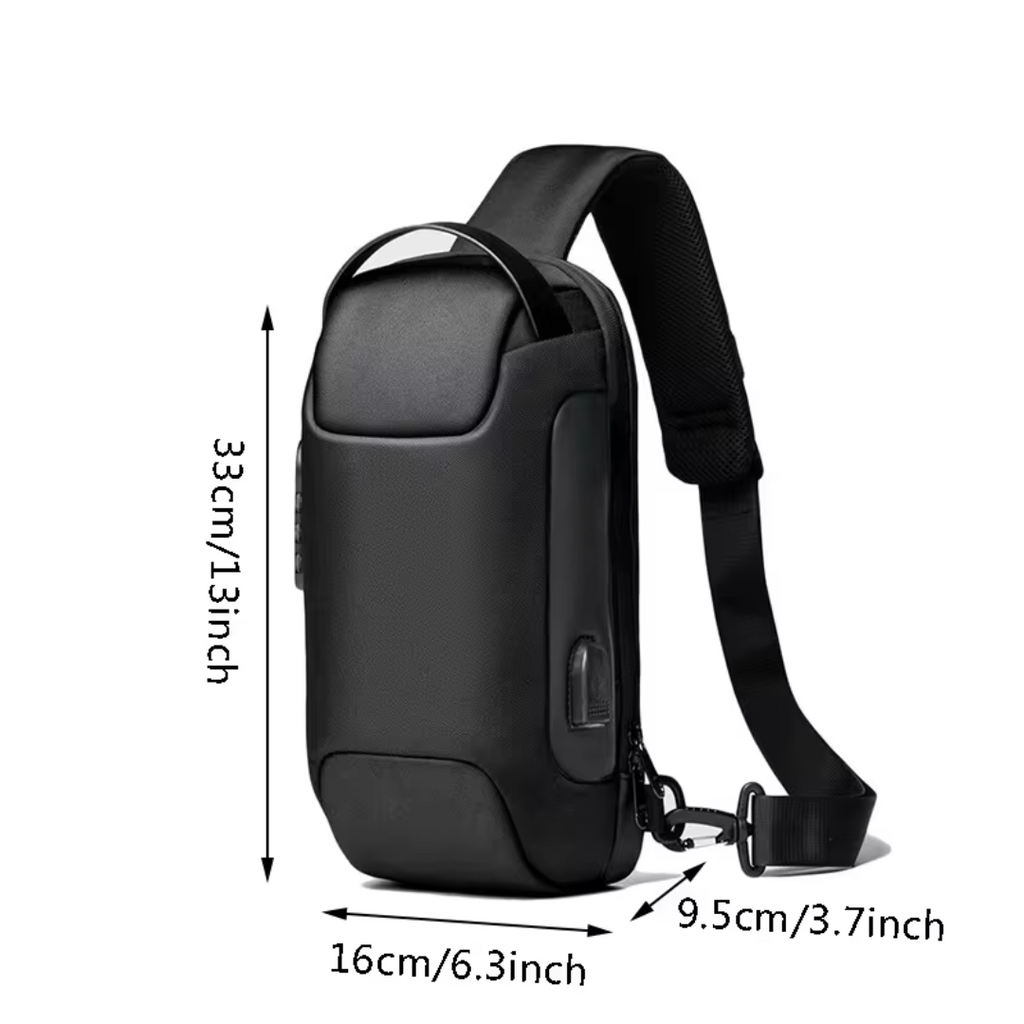 Cortina USB Charging Crossbody Bag With Anti-Theft For Travel Security