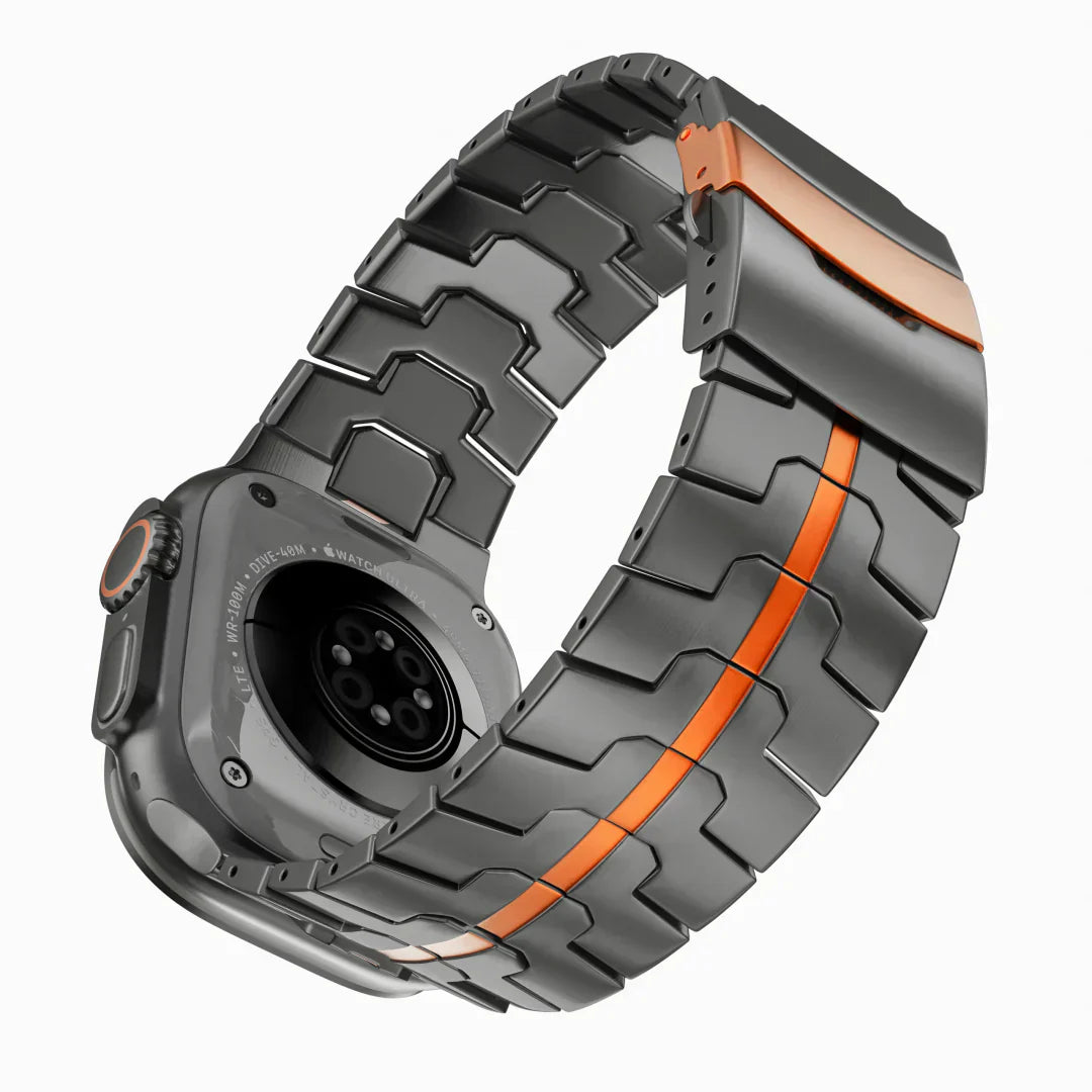 Tali Titanium Aurex Ringan Gred Dua Titanium Tahan Lama Serasi Dengan Apple Watch