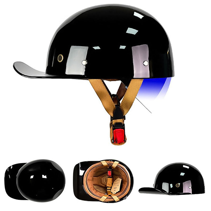 Casque demi-coque style baseball ZenForge DOT homologué coque ABS mousse EPS