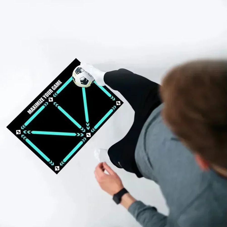Kit de tapis de bord de touche pour vidéos d'entraînement de football à domicile