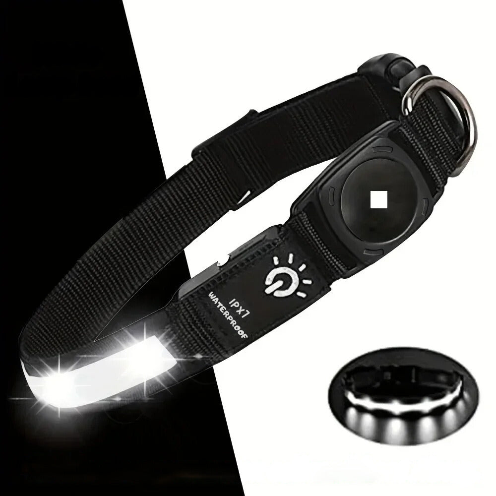 LumaPaw Waterproof LED Collar With Tracker Slot For Dogs