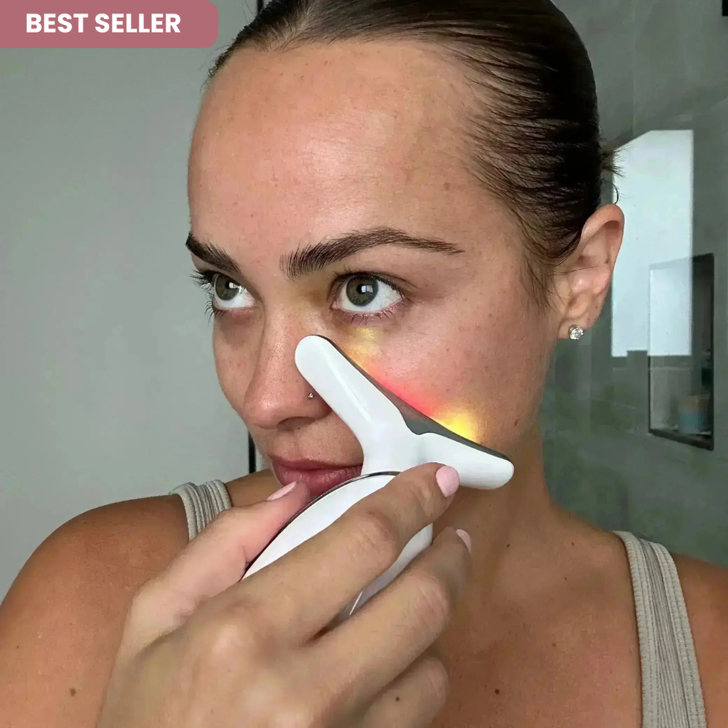 SculptGlow Sculptor facial LED 7-în-1 | Reîntinere, fermitate și luminozitate pentru pielea ta acasă