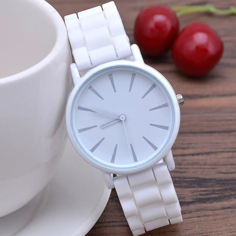 Relógio de Pulso Minimalista KairoHue com Quartzo e Correia de Silicone