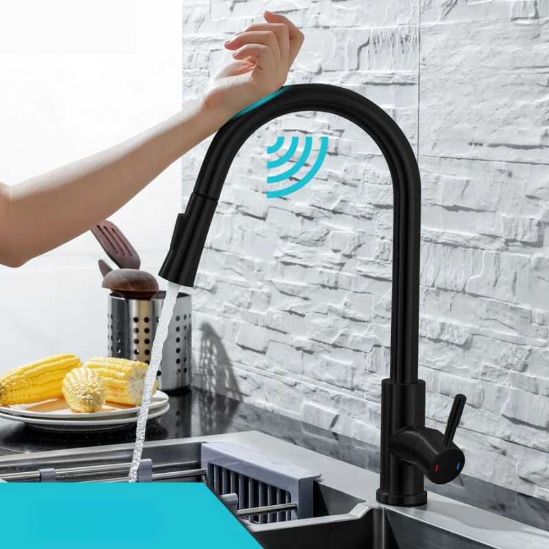 FluxMix Smart Sensor Touchless Kitchen Faucet For Modern Kitchens