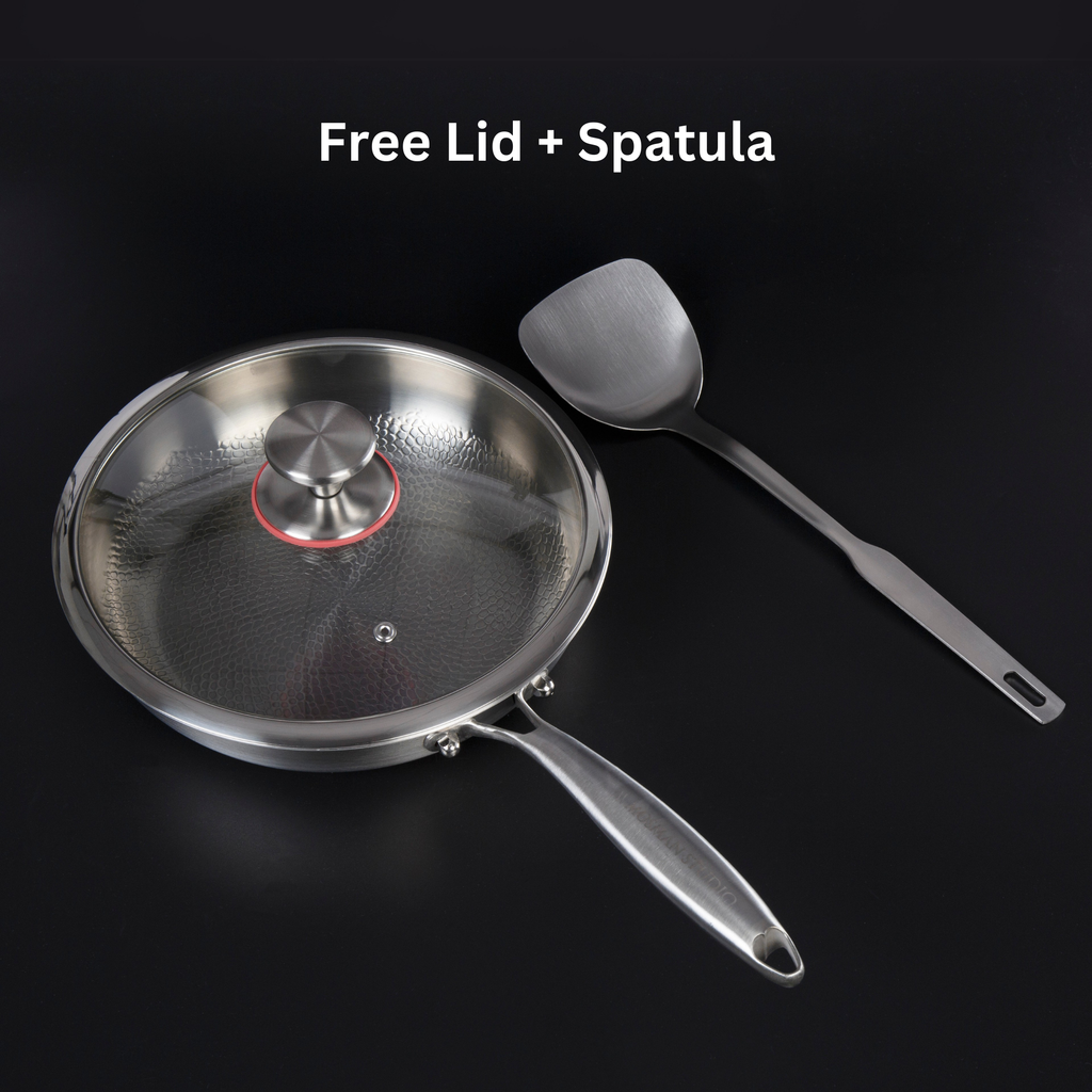 NovaTi No-Coating Frying Pan With Titanium Interior Nonstick