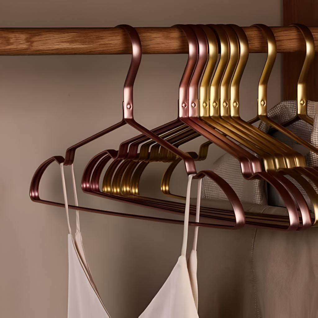Delicate Fabric Nonslip Hangers Made From Premium Aluminum Alloy