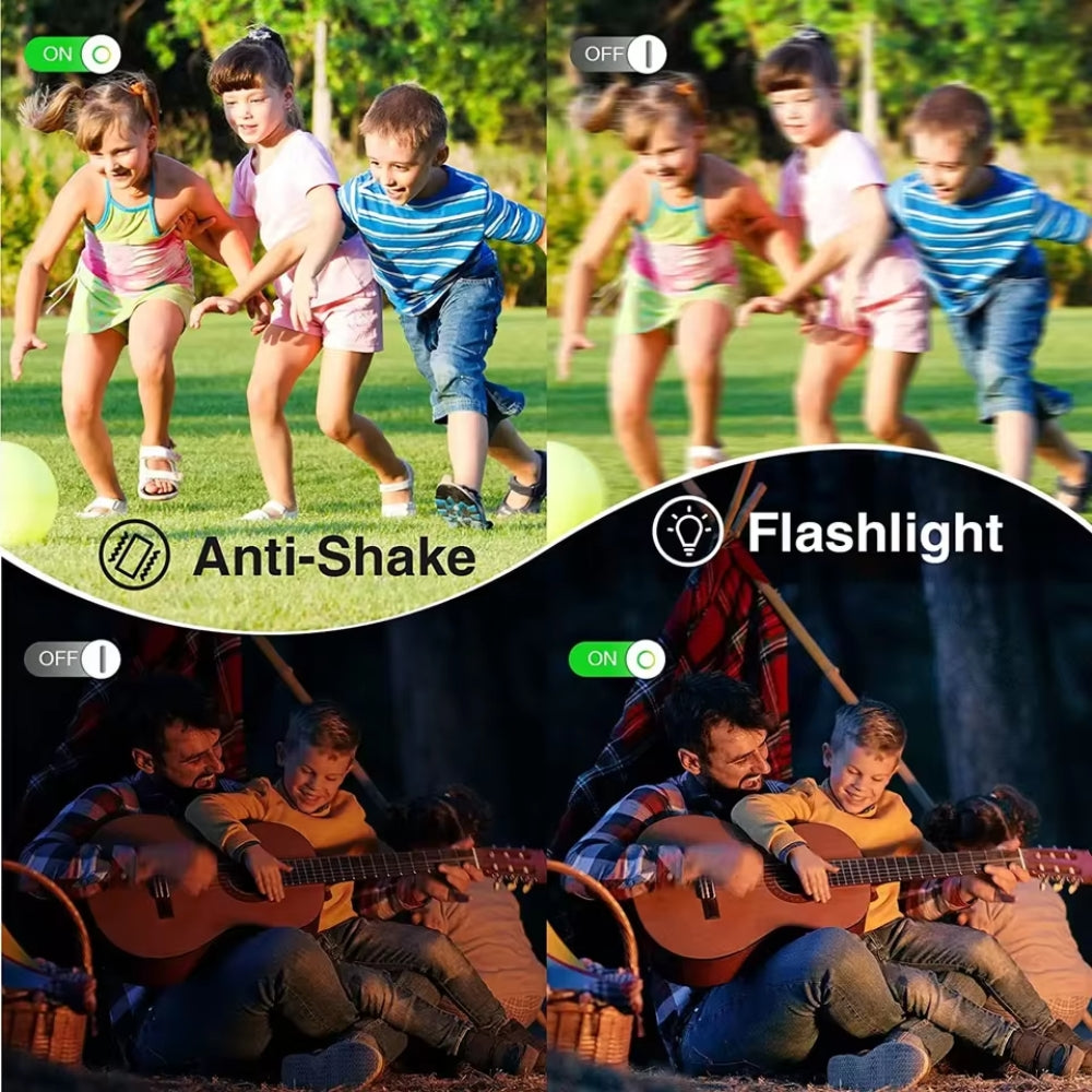 Fotocamera compatta Pro per vlogging 44MP 1080P con zoom 16x ricaricabile