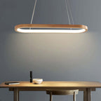 Lámpara colgante LED LumaWood con acabado en madera y sutiles detalles metálicos