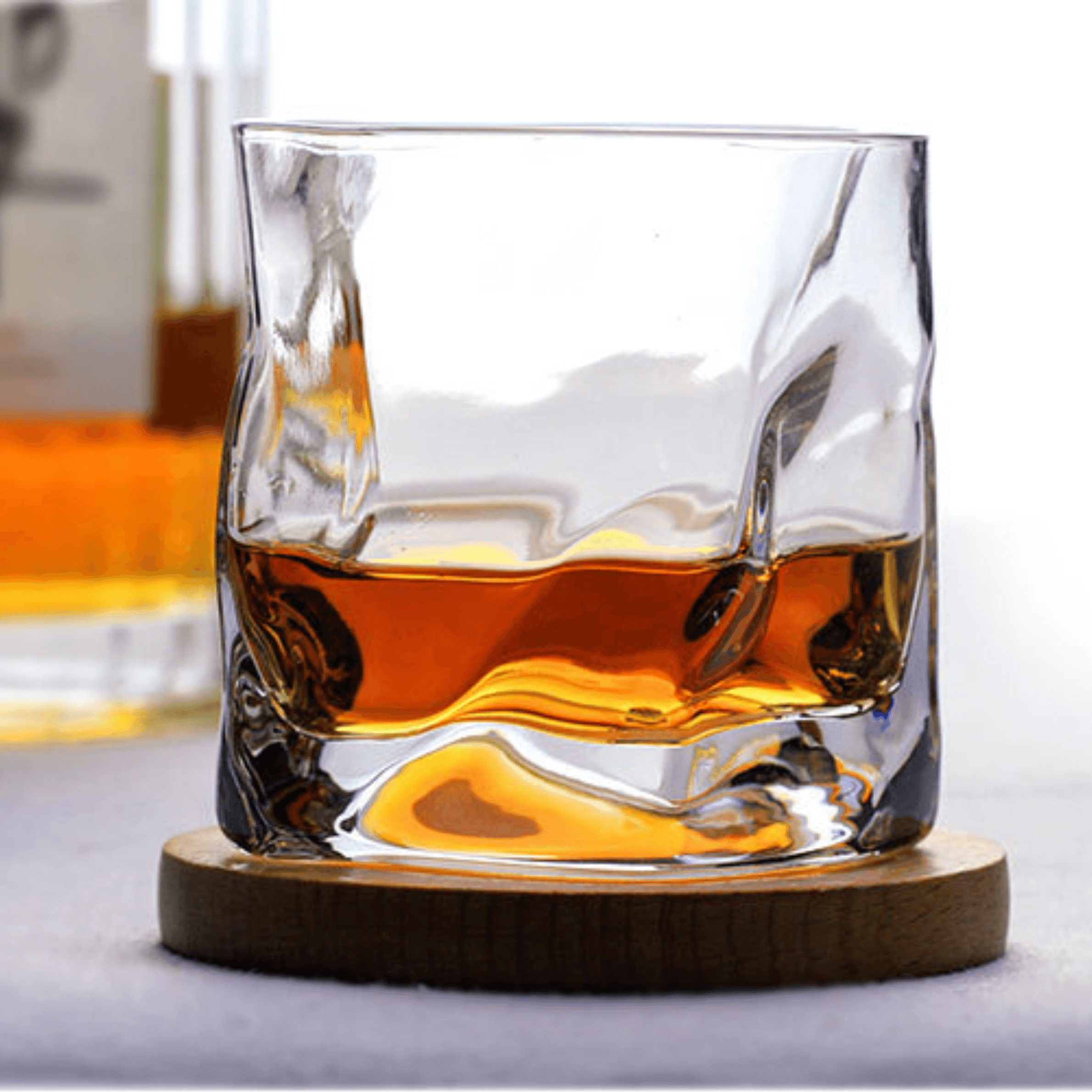 Kairo Glassworks Håndværker Edo Kiriko Whisky Krøllet Glas