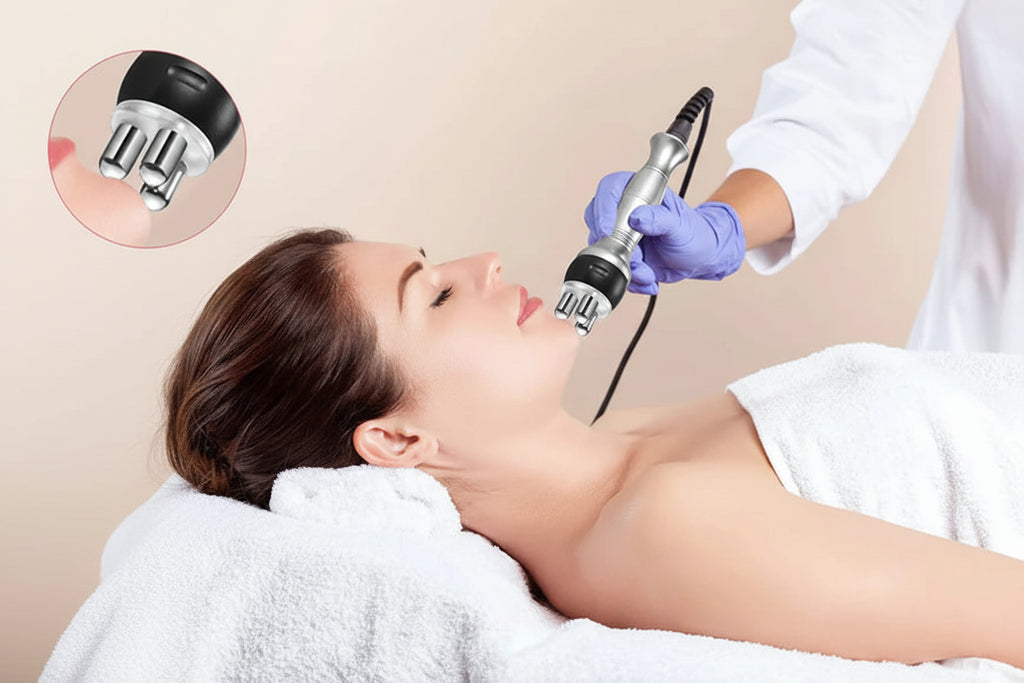 Three-Function Ultrasonic Cavitation And RF Body Contouring With Dual RF Handles