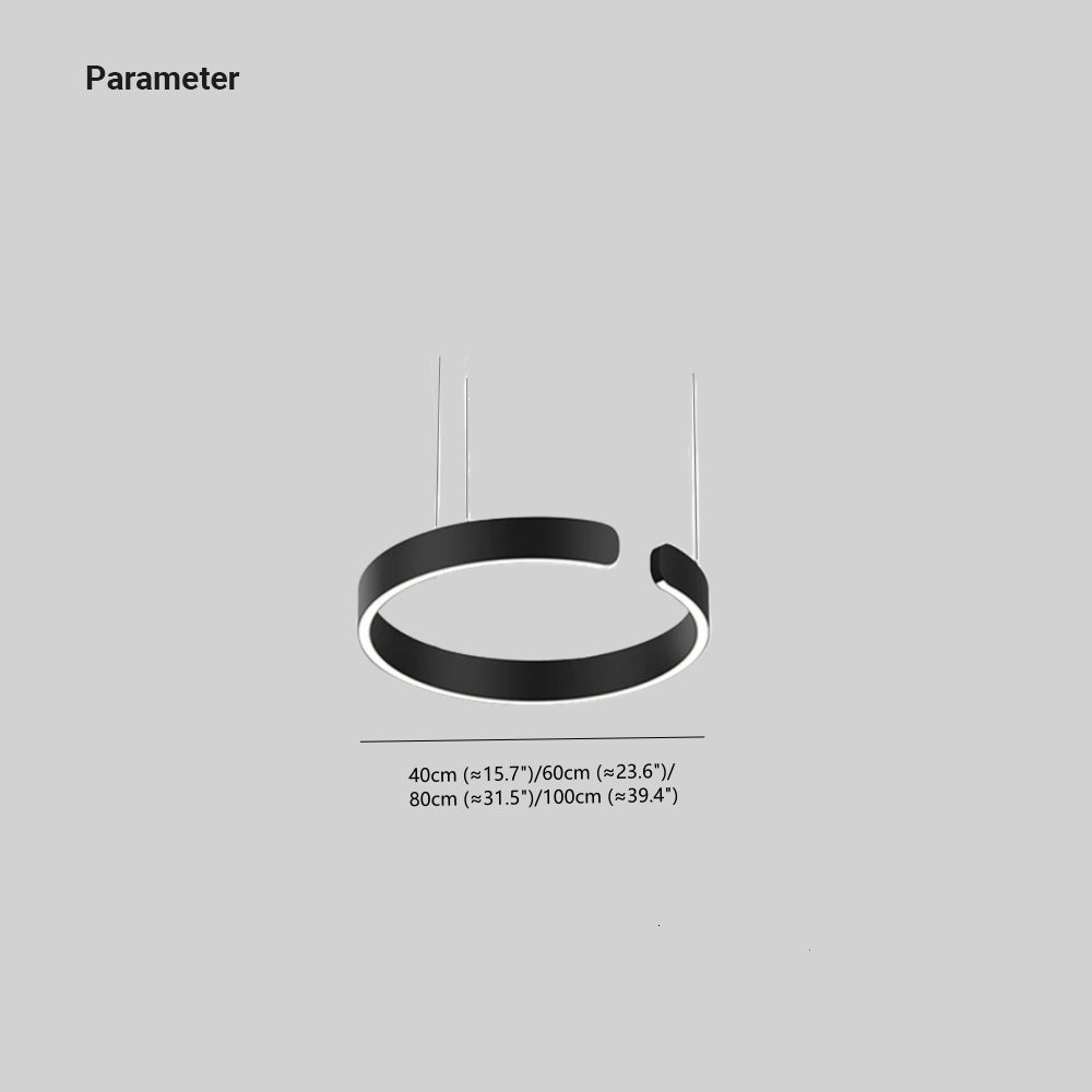 LumaCircle Modern LED Pendant for Living Room and Dining