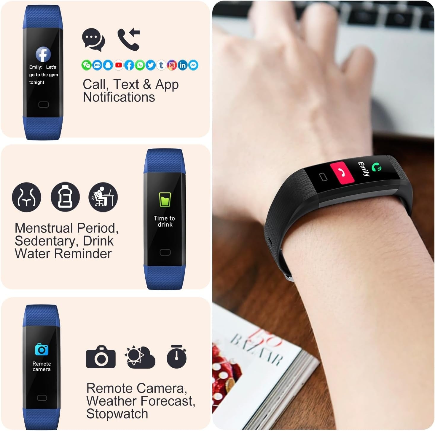 Luma Sleep Tracking Smartwatch With Health Metrics And Waterproof