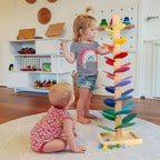 AuroraVale Prism Marble Tower With Wooden Tree Sound For Kids