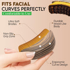 Facial Contouring Brush For Puff Reduction And Lift