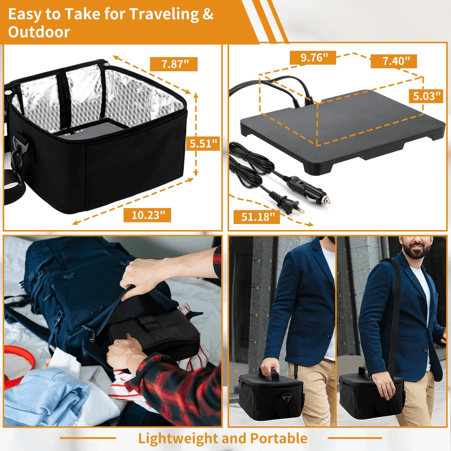 Scalda Pranzo Portatile Mantiene i Pasti Caldi in Movimento