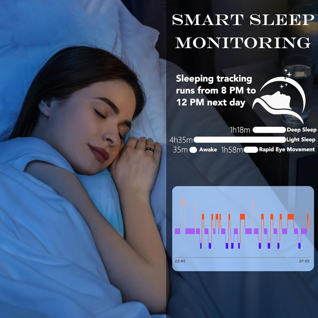 Smart prsten Pro wellness tracker pro spánek, stres a přehled o energii