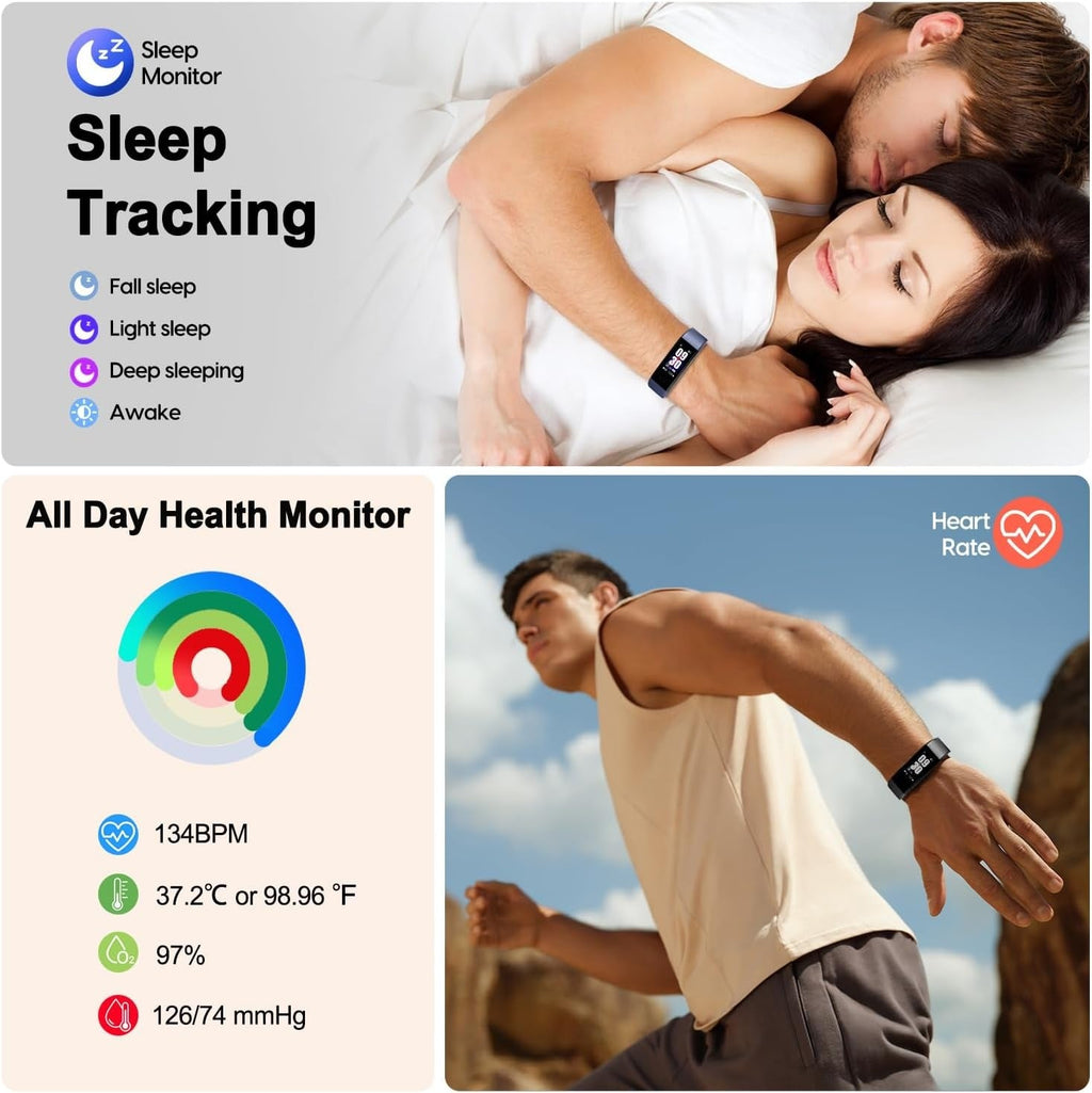 Luma Sleep Tracking Smartwatch With Health Metrics And Waterproof