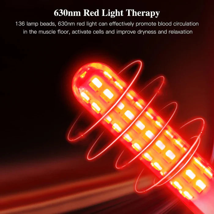 Varita de terapia de luz vibratoria para mujer con temporizador inteligente