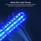 Varita de terapia de luz vibratoria para mujer con temporizador inteligente