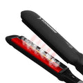 Placă de îndreptat părul cu aburi LustraGlow cu infraroșu, echipată cu plăci din turmalină