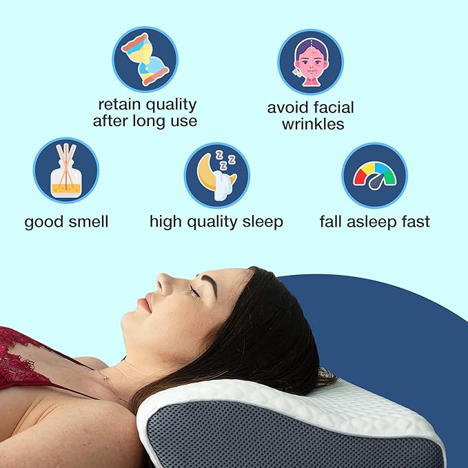 SomnoNova Deep Sleep Ergonomic Pillow For Snore Reduction
