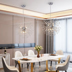 Lampada a sospensione Asterra Crystal Dandelion con pendente a soffitto, lampada moderna