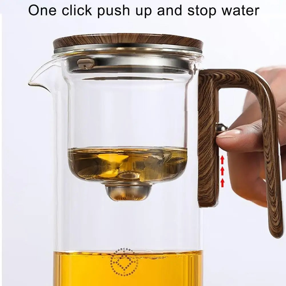 茶爱好者玻璃茶壶，配磁性过滤器，适合日常冲泡