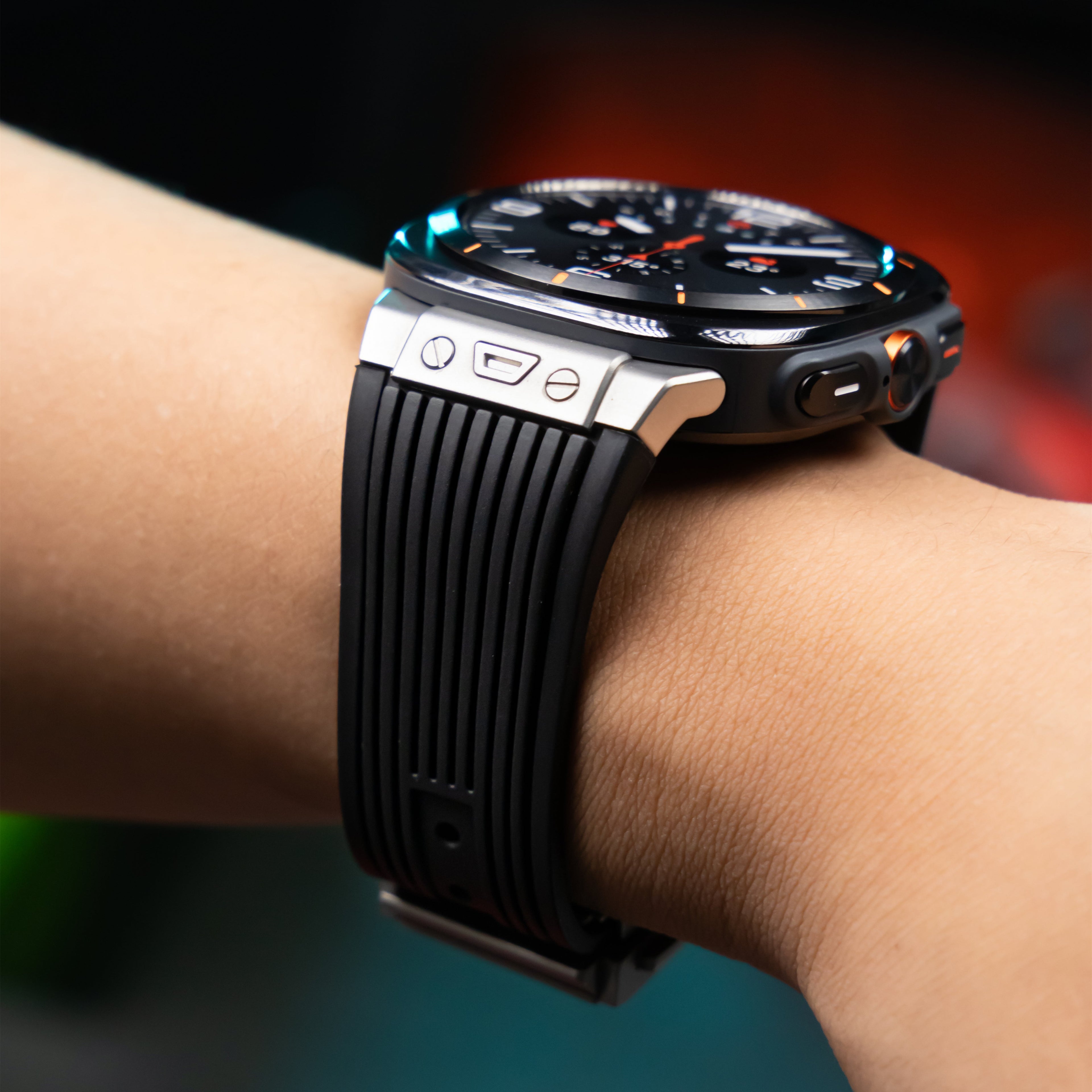 Bracelet en Silicone Épuré Mavero Pour Samsung Watch Ultra