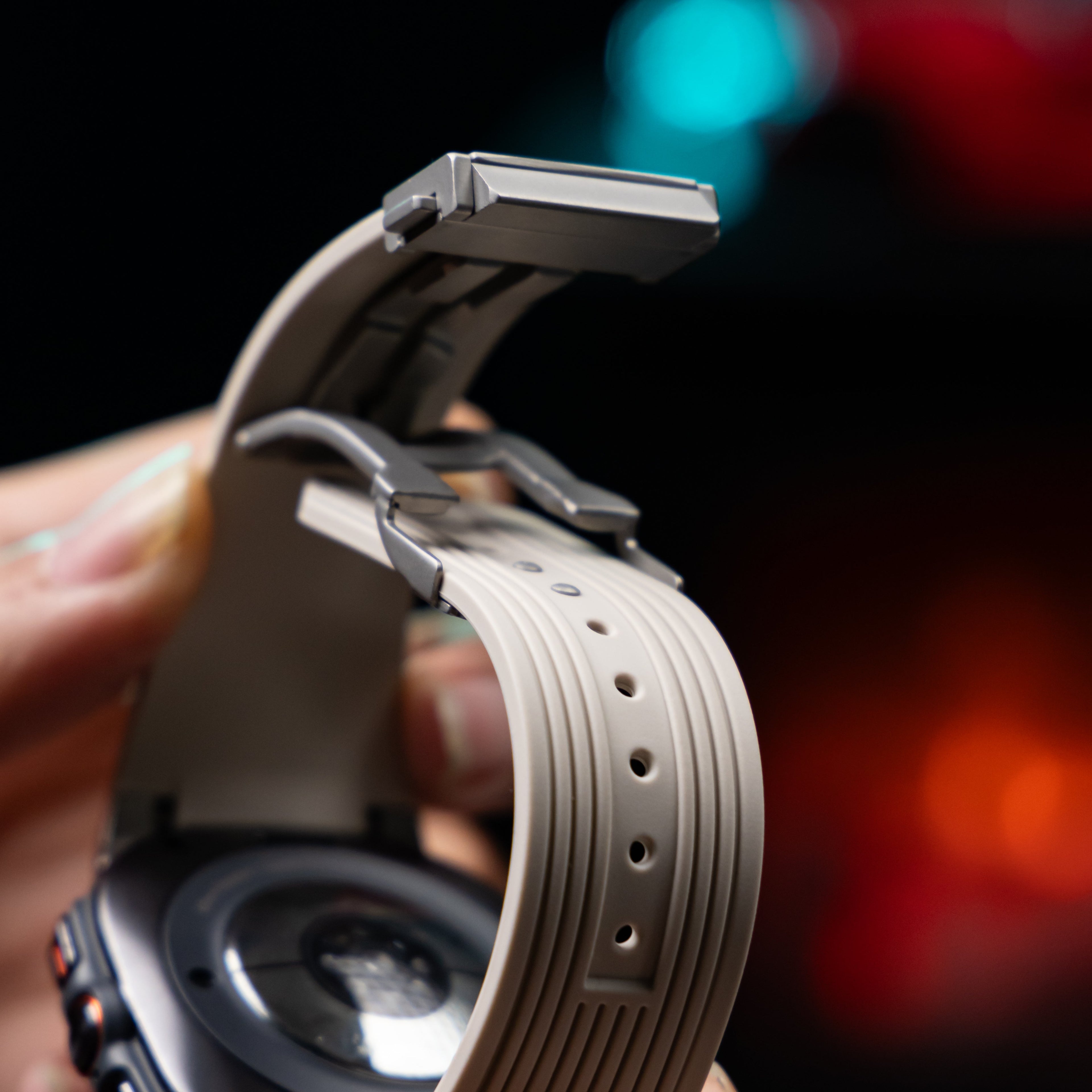 Bracelet en Silicone Épuré Mavero Pour Samsung Watch Ultra