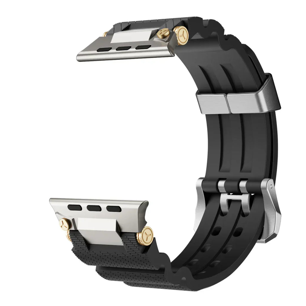 Tali Silikon ArloGear Dengan Reka Bentuk Gaya Mekanikal Untuk Apple Watch