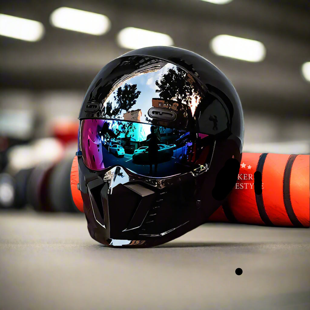 Retro Pilot Helmet For Street Riding With DOT ECE Approval And Cushioned Liner
