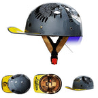 Casque demi-coque style baseball ZenForge DOT homologué coque ABS mousse EPS