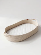 Portable Cotton Rope Baby Changing Basket with Pad