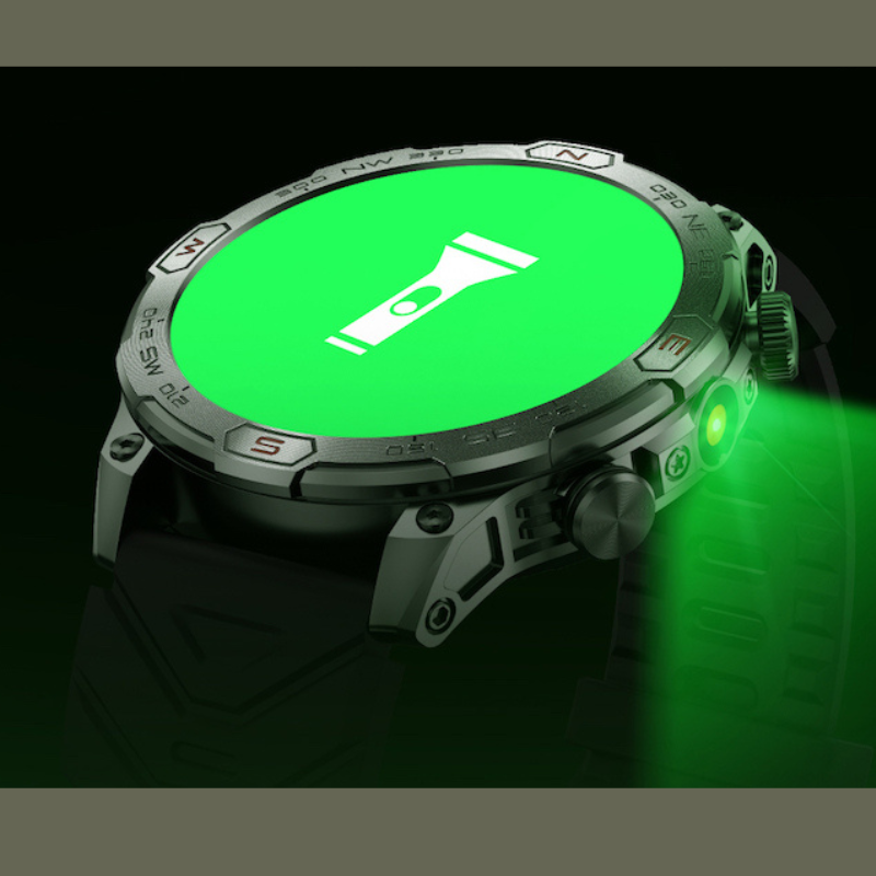 RidgePulse Pro Reloj Inteligente GPS para Exterior con Monitor de Ritmo Cardíaco y Seguimiento de SpO2