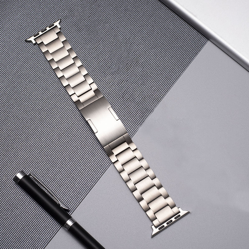 Gravitiq Grade 2 Titanium Watch Band For Apple Watch Refined Look