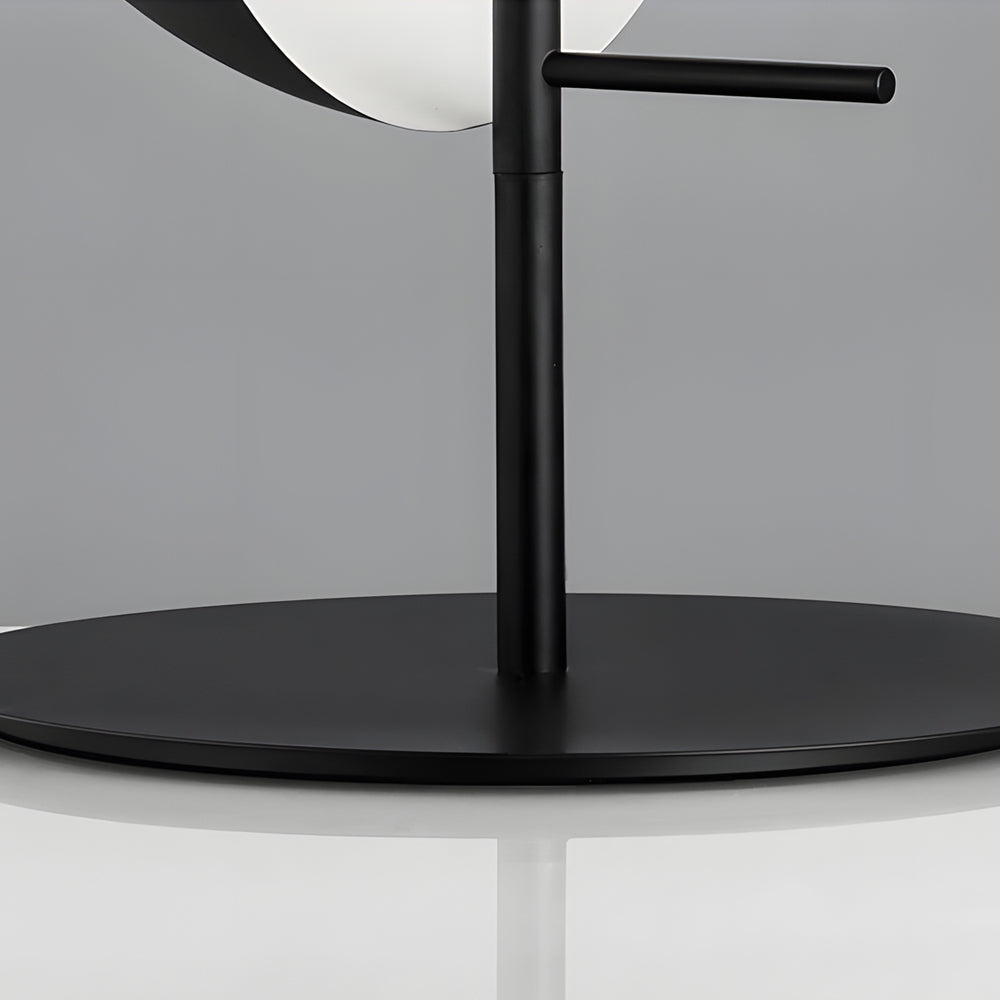 Table Lamp From Astrae With Vertical Hemisphere And Smoky Shade