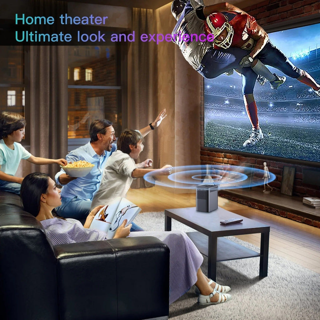 Android 4K WiFi Taşınabilir Projektör Ev Sineması İçin