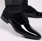 AureaStride Lackleder-Herrenschuhe für Hochzeiten
