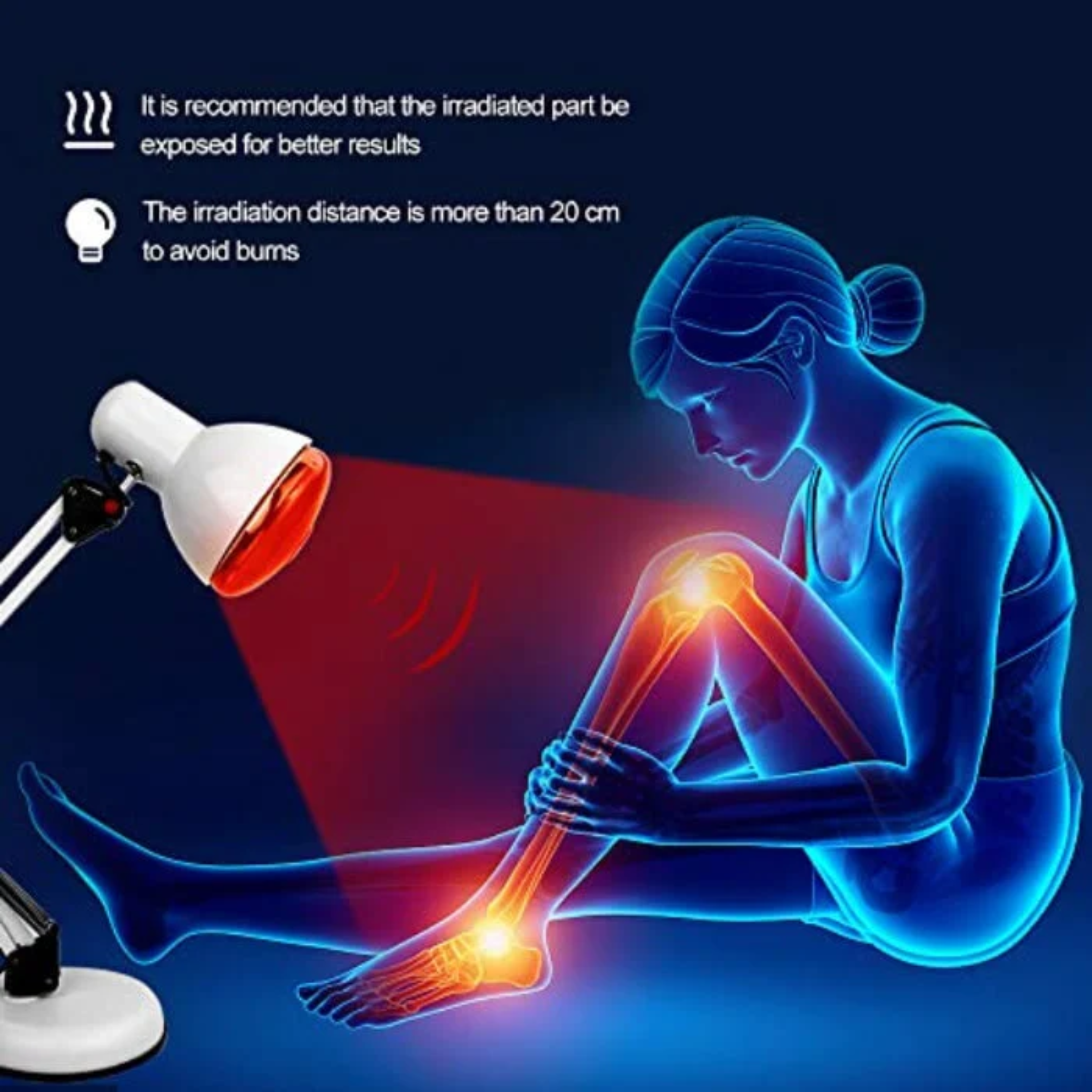 Nastavitelná infračervená lampa NovaGlow pro domácí použití