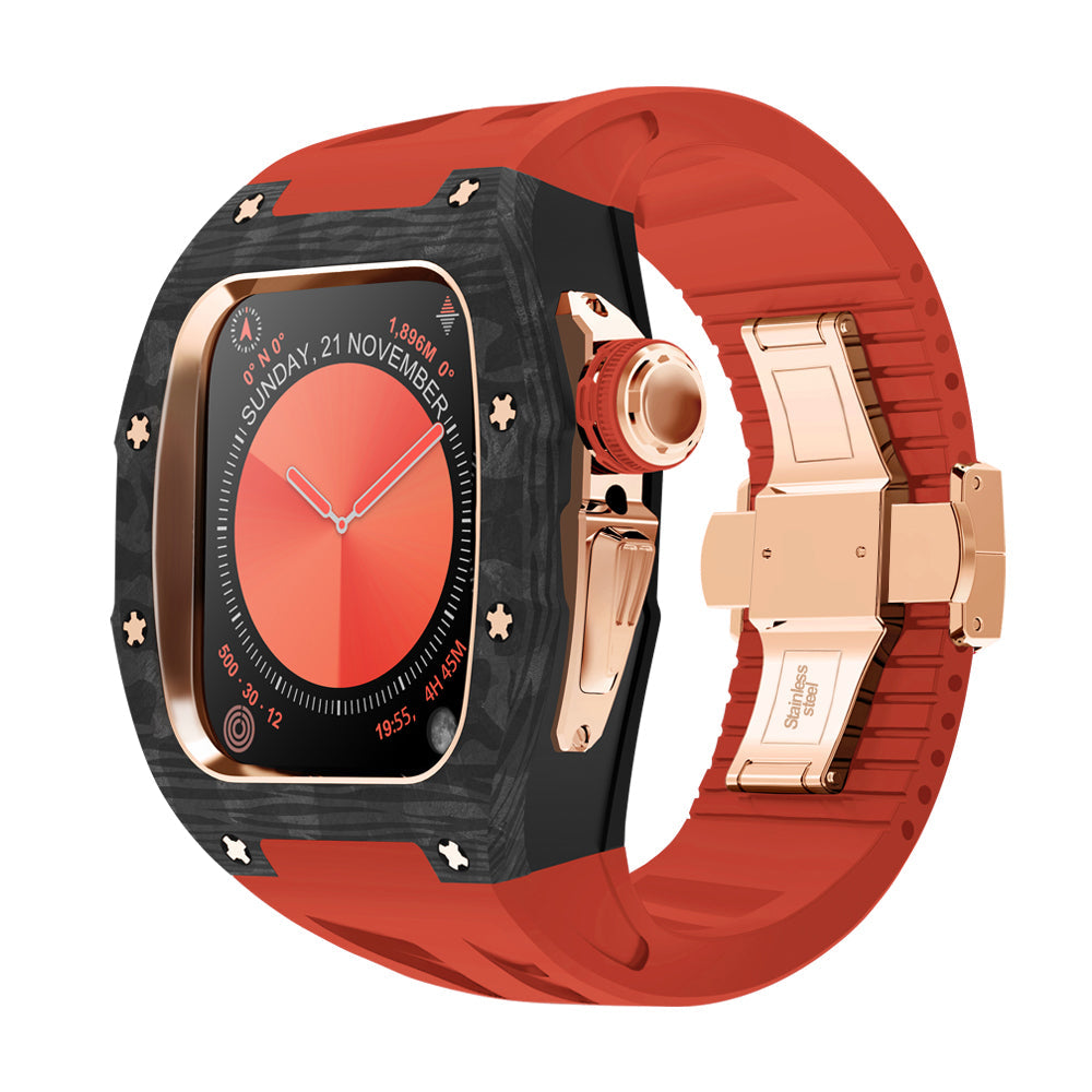 NovaCarb S10 Carbon Fiber And Titanium Apple Watch Retrofit Kit