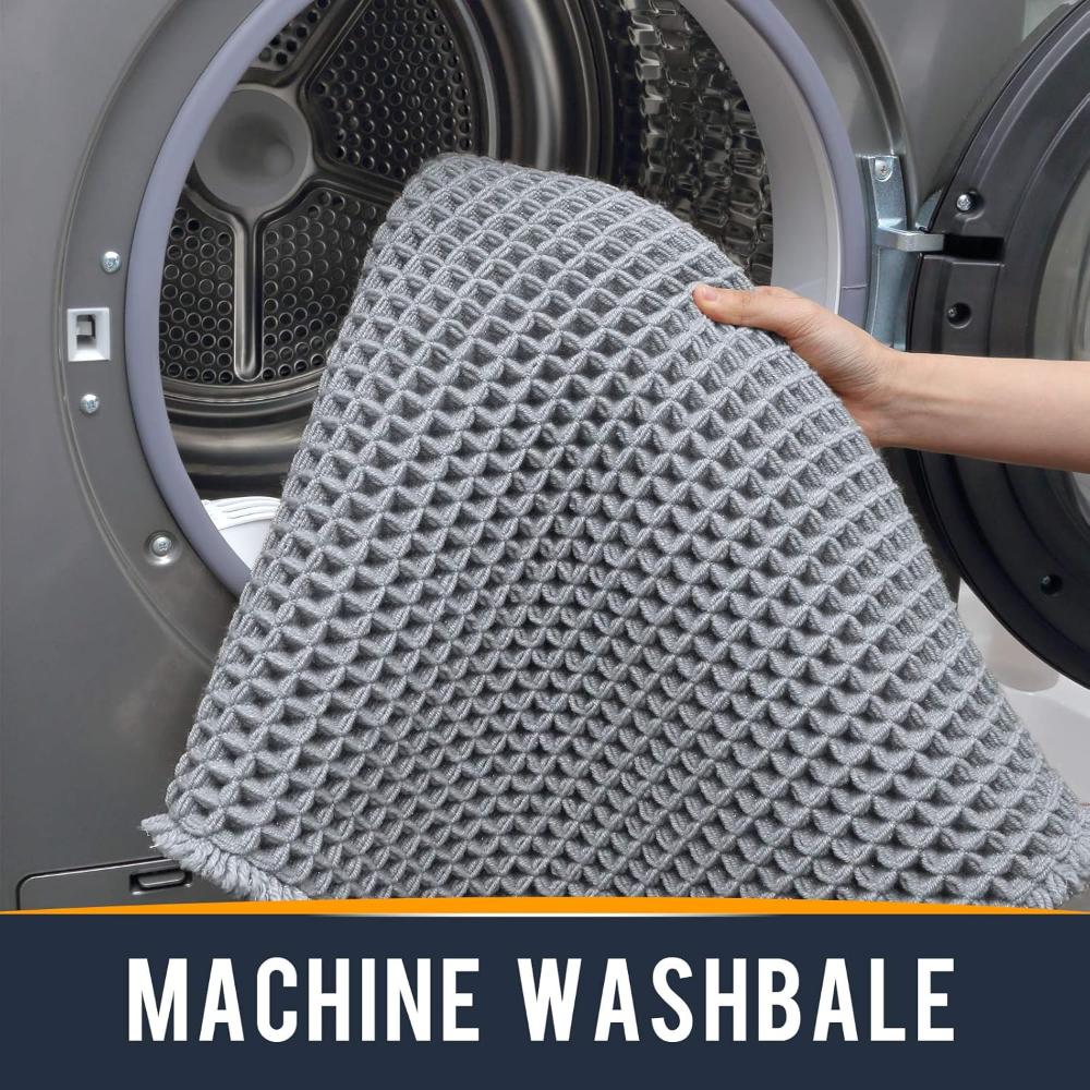 Tappetino da bagno a trama waffle per uso quotidiano in bagno