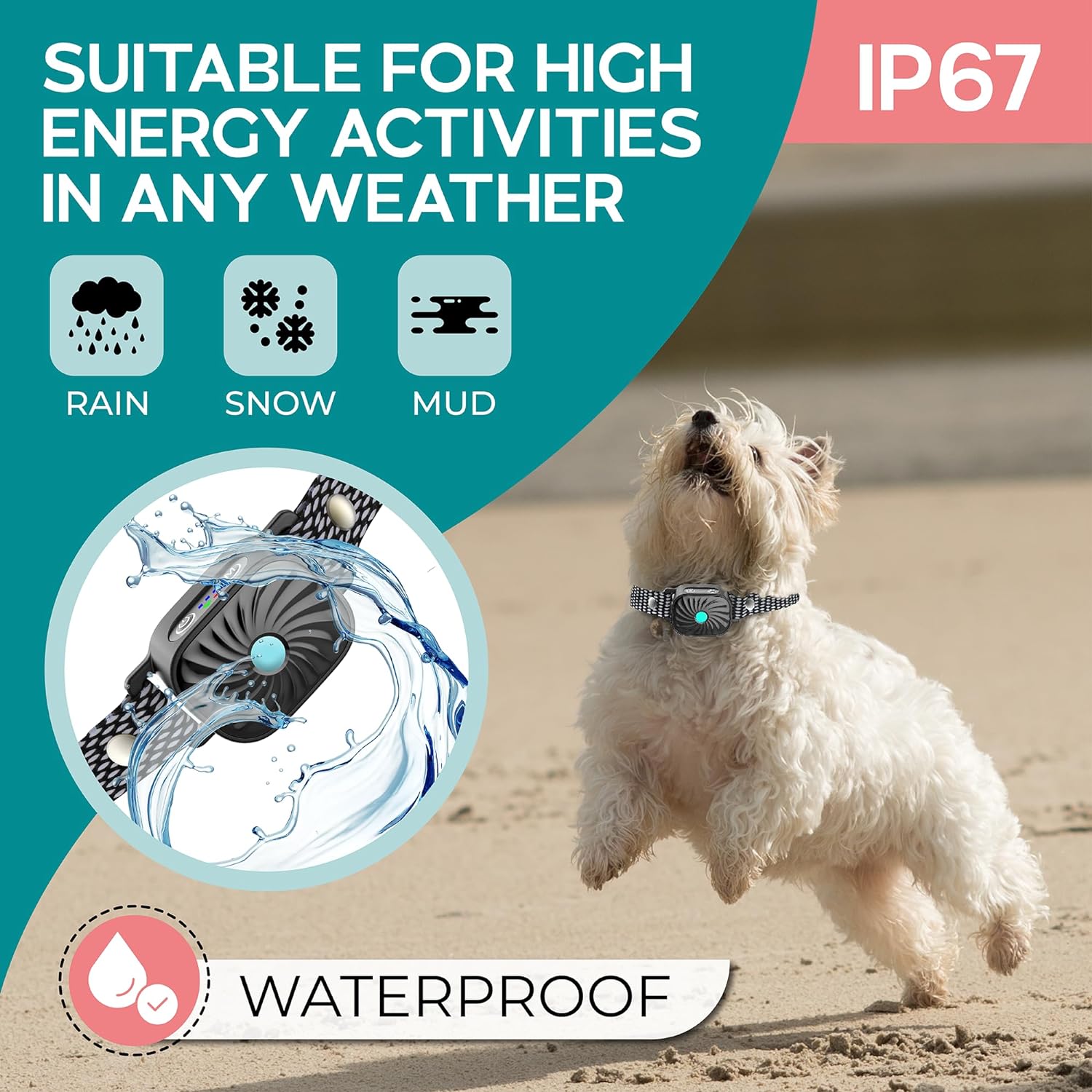 CalmPaw BarkGuard Gentle Deterrent Collar For Small Dogs