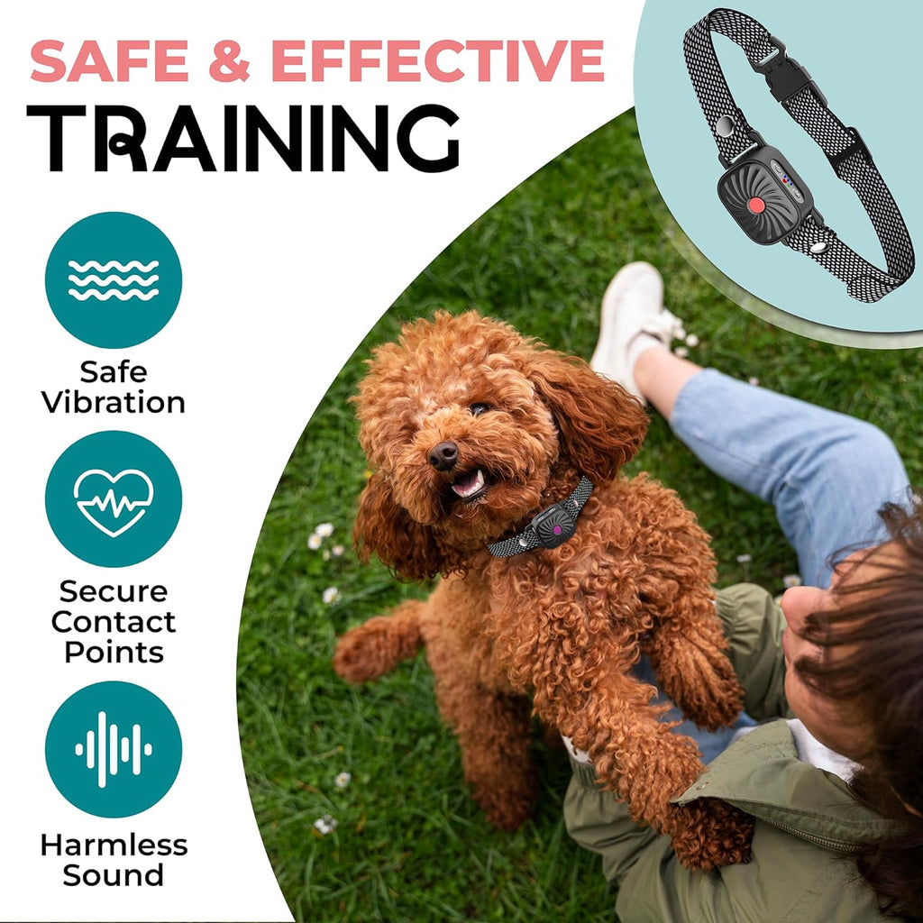 Coleira CalmPaw BarkGuard de Disuasão Suave para Cães Pequenos