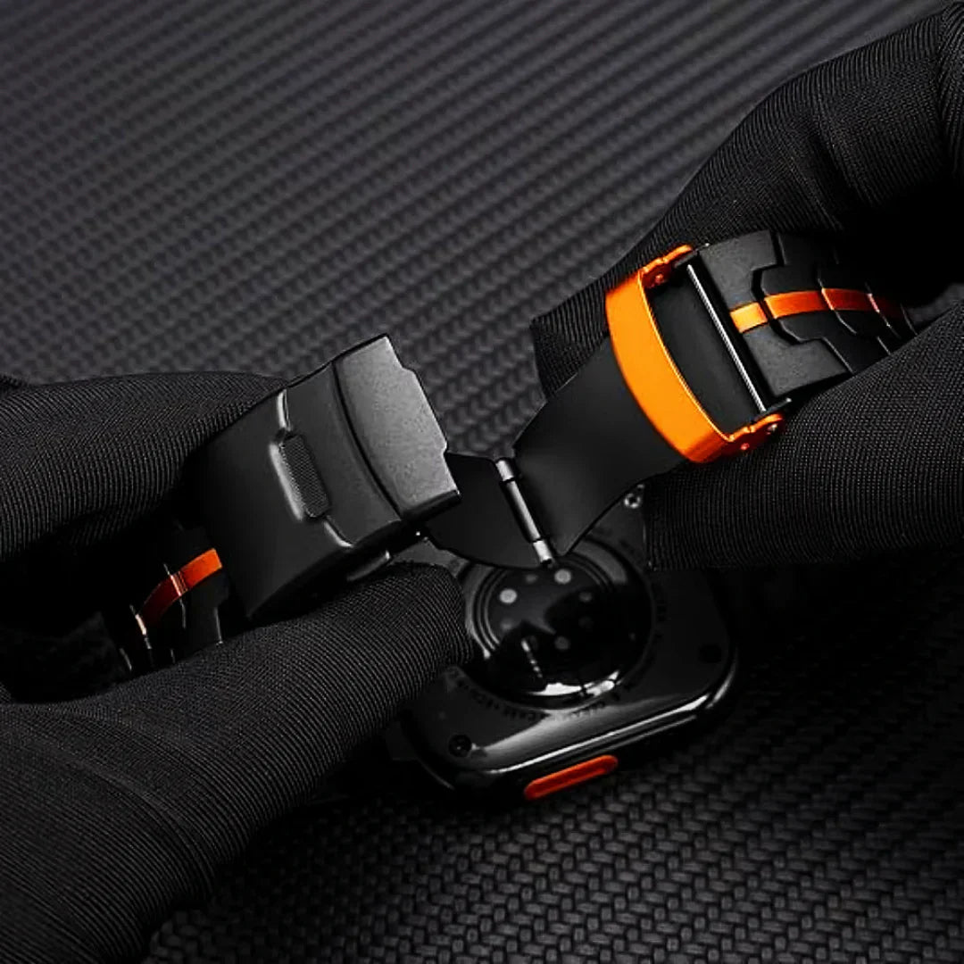Tali Titanium Aurex Ringan Gred Dua Titanium Tahan Lama Serasi Dengan Apple Watch
