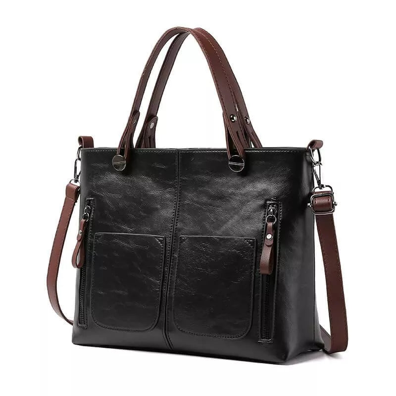 NordVine Handmade Leather Bag With Nordic Vintage Design