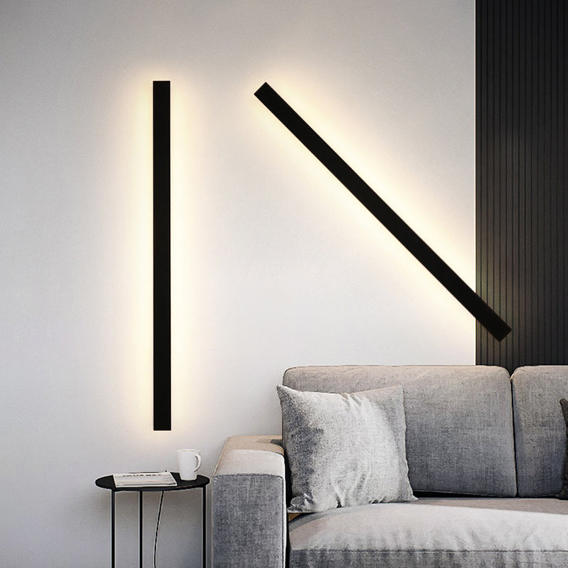 Nyx Black LED Finish Edition Linear Wall Light Outdoor