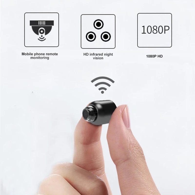Cámara inalámbrica oculta AeriCam Mini con alerta de movimiento WiFi